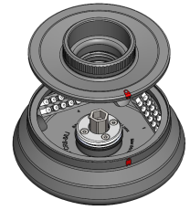 Fixed angle rotor 8x8 PCR strip